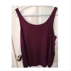 Beautiful plum reversible Women's tank.